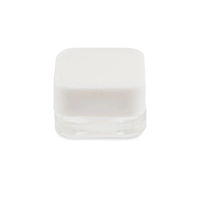 5ml Square Clear Square Glass Jar With White Lid - (250 Count)-Concentrate Containers and Accessories