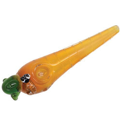 4 Carrot Glass Tobacco Pipe 