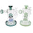 6” Clear Glass Mushroom Water Bubbler - Color May Vary - (1 Count)-Hand Glass, Rigs, & Bubblers