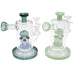 6” Clear Glass Mushroom Water Bubbler - Color May Vary - (1 Count)-Hand Pipes, Rigs, & Bubblers