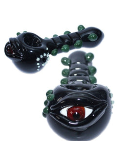 6" Dragon Eye Hand Pipe - Design May Vary - (1 Count)-Hand Glass, Rigs, & Bubblers