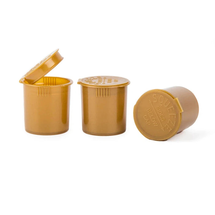 6 Dram Pop Top Vial - Gold - Child Resistant (600 Count)-Pop Top Vials