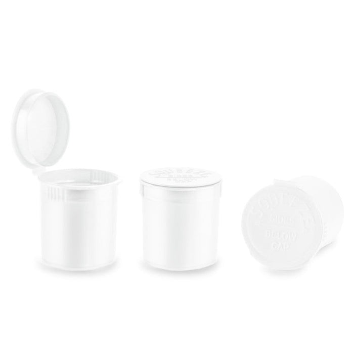 6 Dram Pop Top Vial - White - Child Resistant (600 Count)-Pop Top Vials