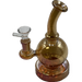6" Elector Plated Ball Shaped Water Bubbler - Design May Vary - (1 Count)-Hand Glass, Rigs, & Bubblers