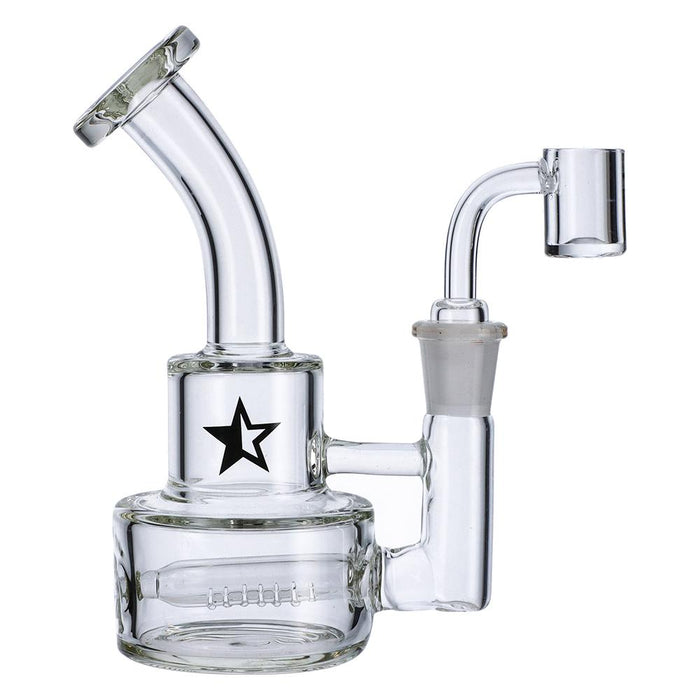 6" Famous X-Stack Dab Rig - Clear - (1 Count)-Hand Pipes, Rigs, & Bubblers