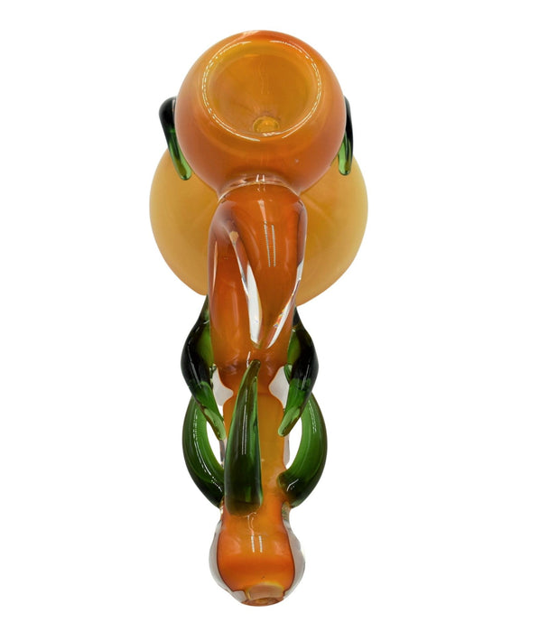 6" Fume Horn Premium Hammer Bubbler - Color May Vary - (1 Count)-Hand Glass, Rigs, & Bubblers