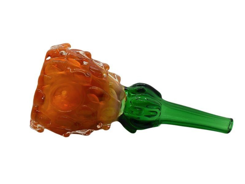 6" Pineapple Inspired Hand Glass - Color May Vary - (1 Count)-Hand Pipes, Rigs, & Bubblers