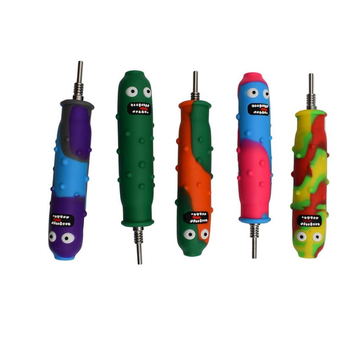 6" Silicone Pickle Dab Straw - (1 Count)-Hand Pipes, Rigs, & Bubblers