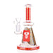 6” Straight Drop Shower Perc Glass WaterPipe – Egyptian Design - Color May Vary - (1 Count)-Hand Pipes, Rigs, & Bubblers