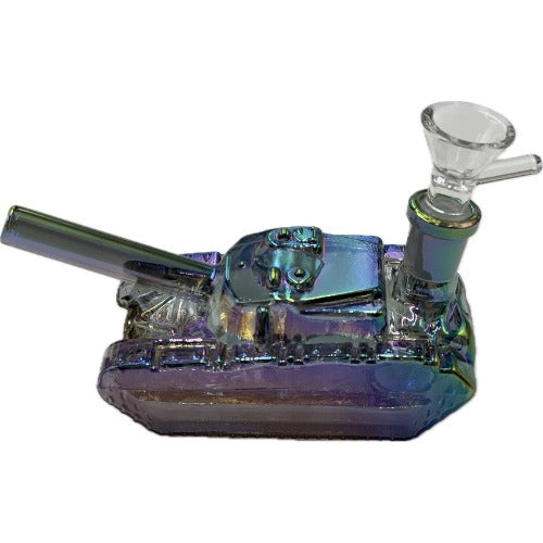 6" War Tank Water Pipe - Design May Vary - (1 Count)-Hand Glass, Rigs, & Bubblers