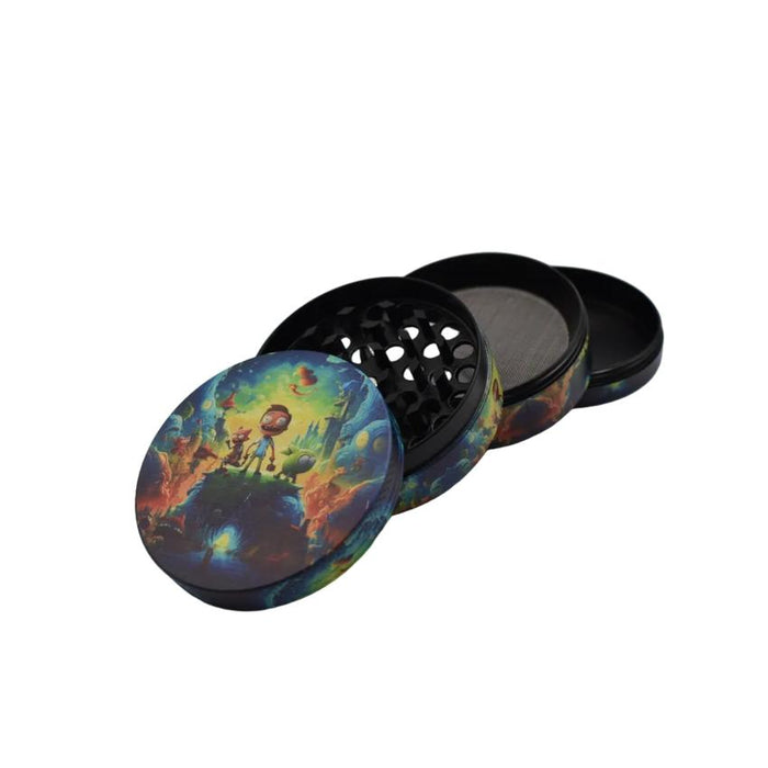 63mm 4 Part Grinder - High Path - (1 Count)-Grinders