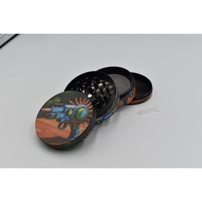 63mm 4 Part Grinder - Retro GN - (1 Count)-Grinders