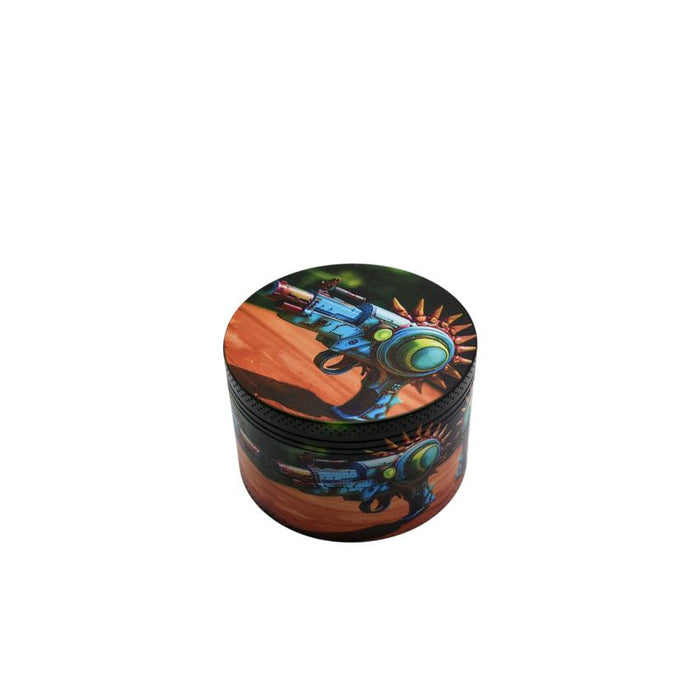 63mm 4 Part Grinder - Retro GN - (1 Count)-Grinders