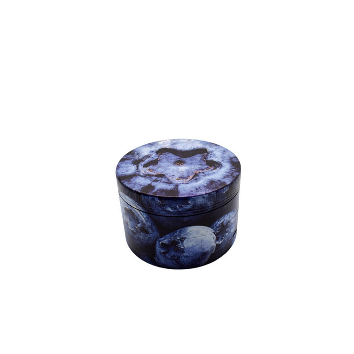 63mm 4-Piece Grinder - Blueberry - (1 Count)-Grinders