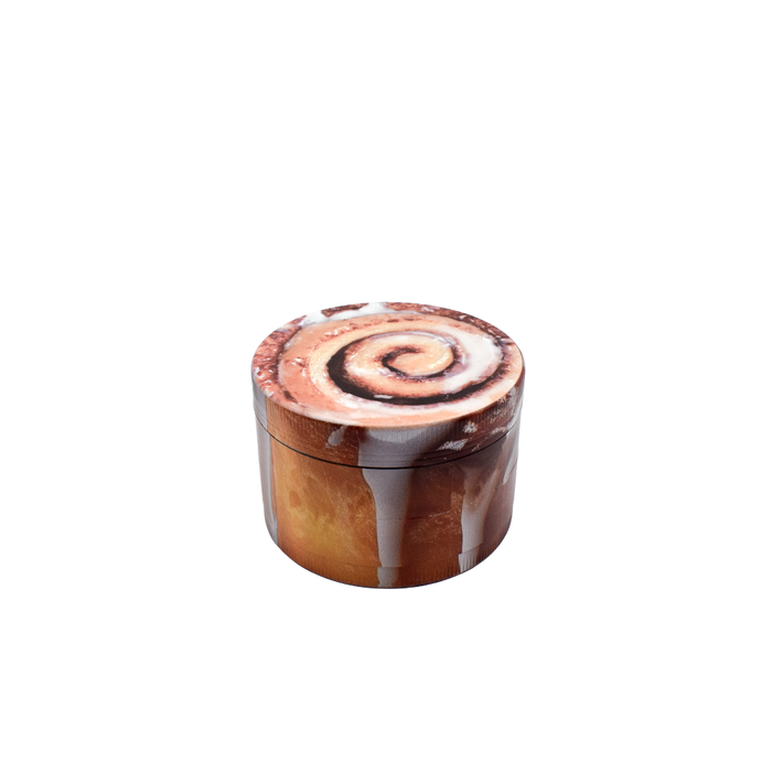 63mm 4-Piece Grinder - Cinnamon Roll - (1 Count)-Grinders-MJ Wholesale