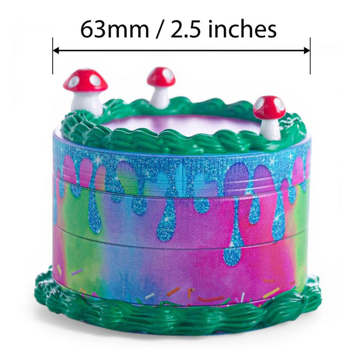 63mm 4 Piece Grinder - Drizzle Cake - (1 Count)-Grinders
