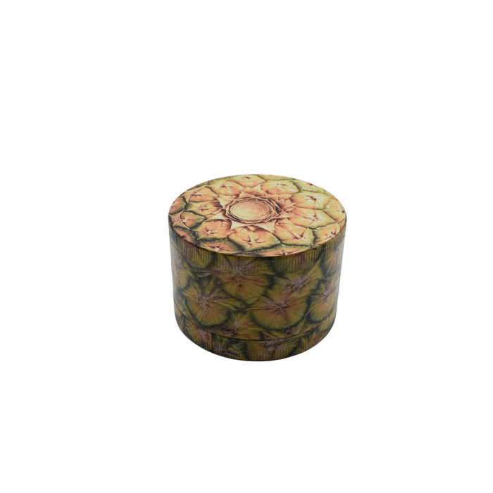 63mm 4-Piece Grinder - Pineapple - (1 Count)-Grinders-MJ Wholesale