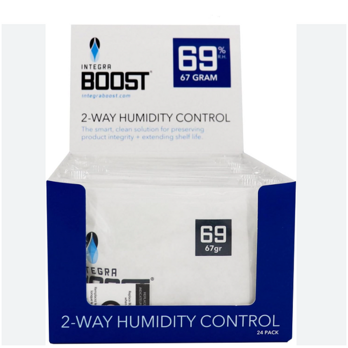 Integra Boost 67g RH 69% Humidity Pack - Individually Wrapped - (12 Count Display)-Humidity Packs-MJ Wholesale