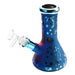 6.5" Cosmic Stars Itched Space Blue Water Pipe - (1 Count)-Hand Pipes, Rigs, & Bubblers