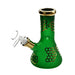 6.5" Green Golden Honeycomb Water Pipe - (1 Count)-Hand Pipes, Rigs, & Bubblers