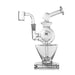 6.5" Mj Arsenal Gemini Mini Dab Rig - Clear or Gold - (1 Count)-Hand Pipes, Rigs, & Bubblers