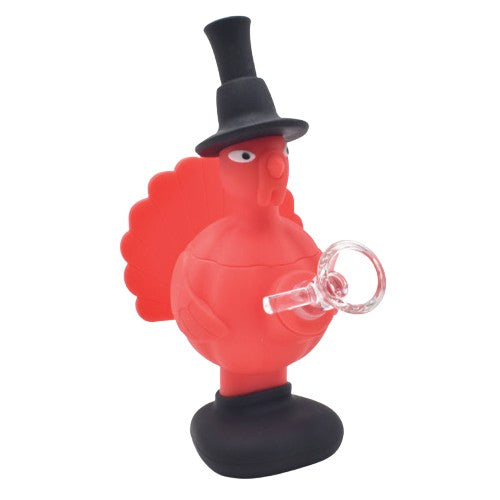 6.5" Silicone Turkey Water Pipe - Color May Vary - (1 Count)-Hand Glass, Rigs, & Bubblers