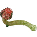 6.5" Strawberry Sherlock Glass Handpipe - Design May Vary - (1 Count)-Hand Glass, Rigs, & Bubblers
