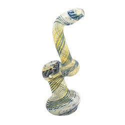 7" Full Color Glass Water Bubbler - Design May Vary - (1 Count)-Hand Glass, Rigs, & Bubblers