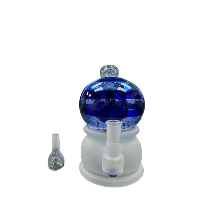 7" Hemper Crystal Ball XL Rig - Blue - (1 Count)-Hand Pipes, Rigs, & Bubblers