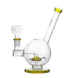 7" Hemper Sea Turtle Waterpipe - Yellow - (1 Count)-Hand Pipes, Rigs, & Bubblers