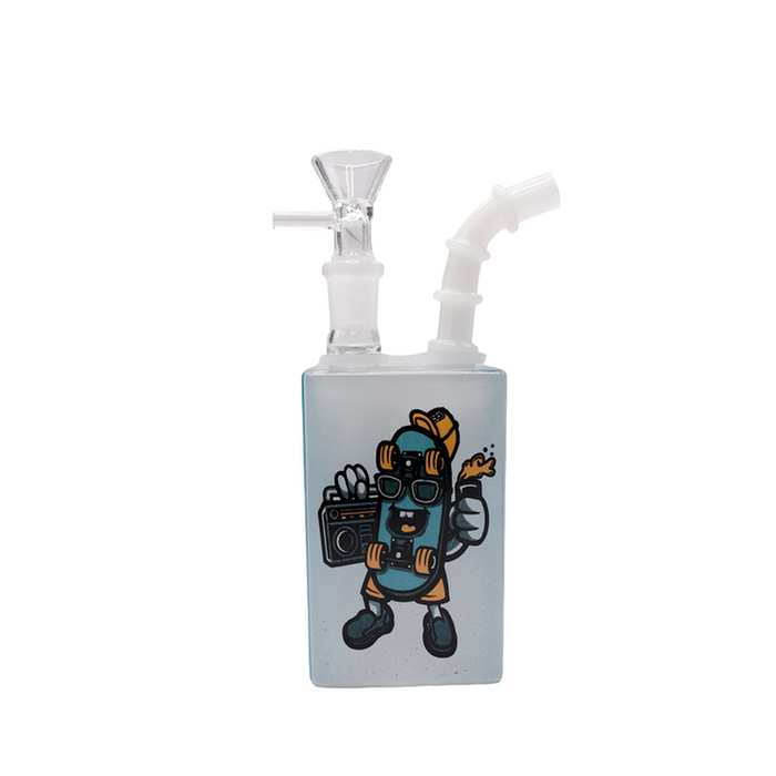 7" Juice Box Water Pipe - Pickle Skate - (1 Count)-Hand Pipes, Rigs, & Bubblers