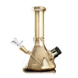 7" Mj Arsenal Cache Mini Water Pipe - Gold or Clear - (1 Count)-Hand Glass, Rigs, & Bubblers