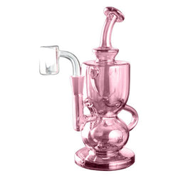 7" Mj Arsenal Titan Mini Dab Rig - Pink or Clear - (1 Count)-Hand Glass, Rigs, & Bubblers