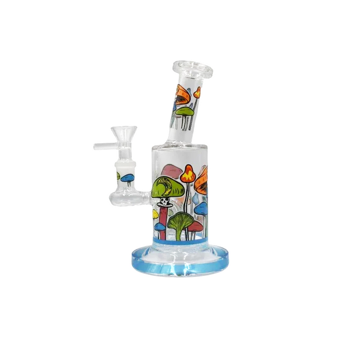 7" Tilt Neck Shroom Eyed Waterpipe - Colors May Vary - (1 Count)-Hand Pipes, Rigs, & Bubblers