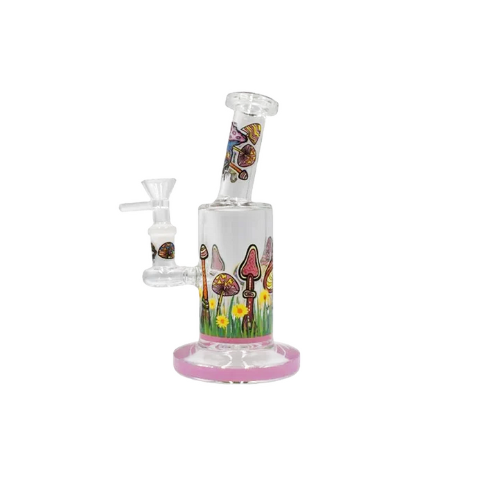 7" Tilt Neck Shroom Eyed Waterpipe - Colors May Vary - (1 Count)-Hand Pipes, Rigs, & Bubblers
