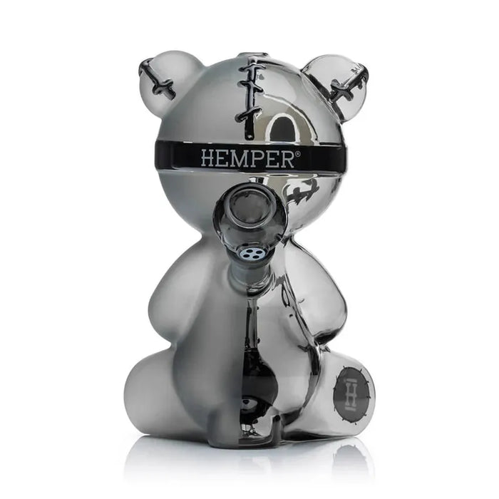 7.1” Hemper Scare Bears Teddy Bear XL Bong - (1 Count)-Hand Pipes, Rigs, & Bubblers
