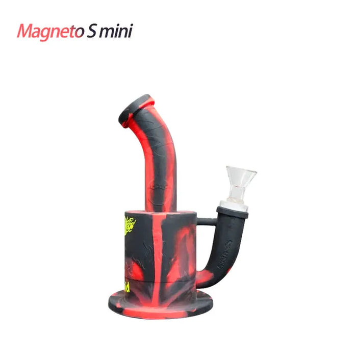 7.3" Waxmaid Magneto S Mini Silicone Water Pipe - Various Colors - (1 Count)-Hand Pipes, Rigs, & Bubblers