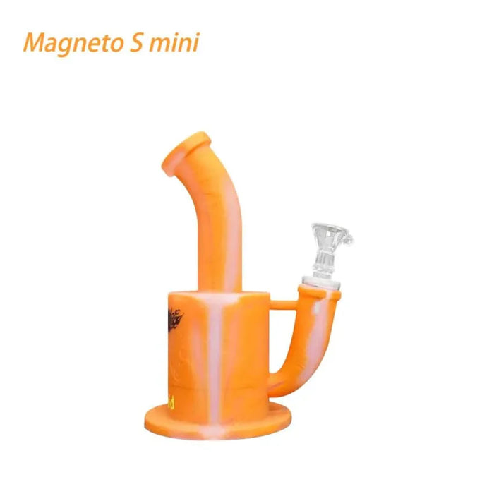 7.3" Waxmaid Magneto S Mini Silicone Water Pipe - Various Colors - (1 Count)-Hand Pipes, Rigs, & Bubblers