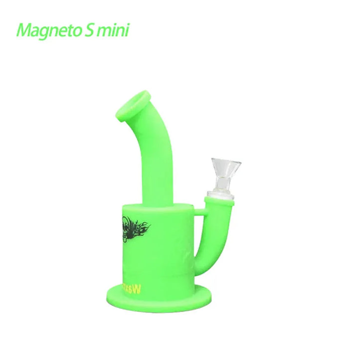 7.3" Waxmaid Magneto S Mini Silicone Water Pipe - Various Colors - (1 Count)-Hand Pipes, Rigs, & Bubblers