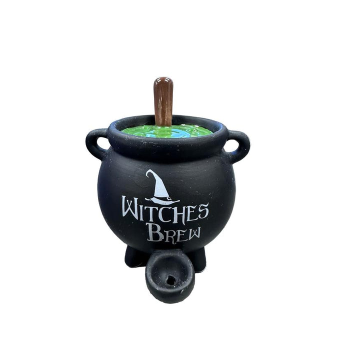 7.5" Ceramic Witches Brew Pipe - (1 Count)-Hand Pipes, Rigs, & Bubblers