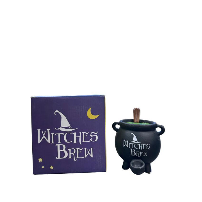 7.5" Ceramic Witches Brew Pipe - (1 Count)-Hand Pipes, Rigs, & Bubblers