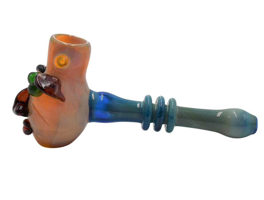 7.5" Happy Face Hammer Bubbler - Color May Vary - (1 Count)-Hand Pipes, Rigs, & Bubblers