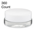 7ml Clear Glass Concentrate Container - Black or White Cap (450 Count)-Concentrate Containers and Accessories