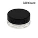 7ml Clear Glass Concentrate Container - Black or White Cap (450 Count)-Concentrate Containers and Accessories