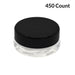 7ml Clear Glass Concentrate Container - Black or White Cap (450 Count)-Concentrate Containers and Accessories