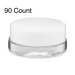 7ml Clear Glass Concentrate Container - Black or White Cap (450 Count)-Concentrate Containers and Accessories