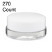 7ml Clear Glass Concentrate Container - Black or White Cap (450 Count)-Concentrate Containers and Accessories