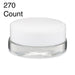 7ml Clear Glass Low Profile Container - Black or White Cap With Labels & Application-Low Profile Jars