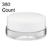 7ml Clear Glass Low Profile Container - Black or White Cap With Labels & Application-Low Profile Jars