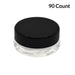 7ml Clear Glass Low Profile Container - Black or White Cap With Labels & Application-Low Profile Jars